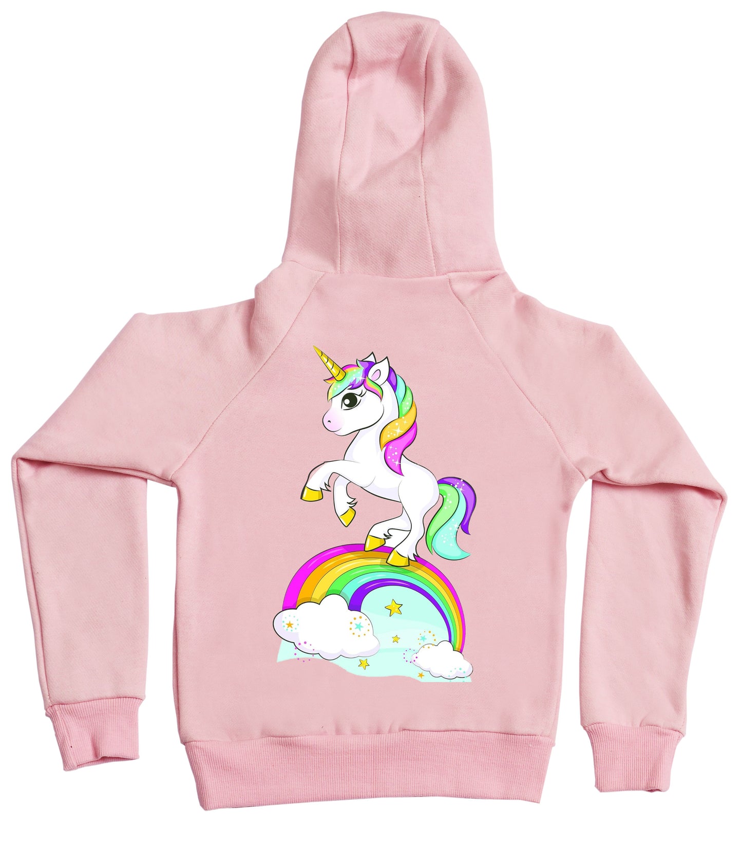 Pink Unicorn Fleece Hoodie for Kids
