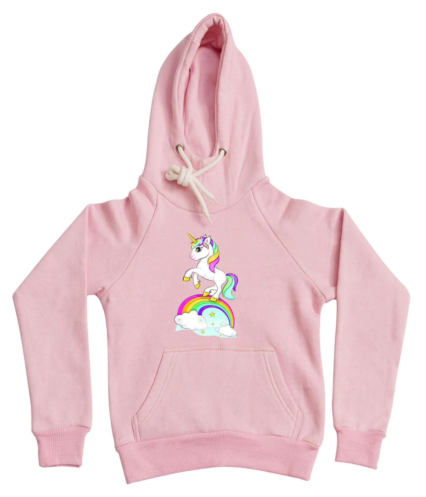 Pink Unicorn Fleece Hoodie for Kids