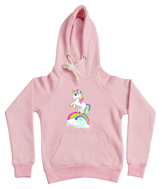 Pink Unicorn Fleece Hoodie for Kids